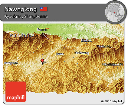 Physical Panoramic Map of Nawnglong