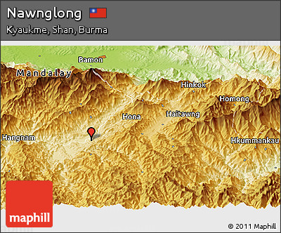 Physical Panoramic Map of Nawnglong