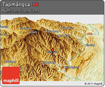 Physical Panoramic Map of Tapmāngsa