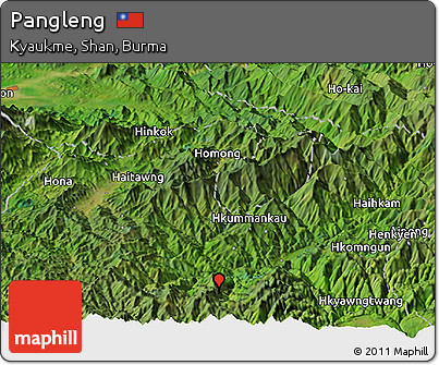 Satellite Panoramic Map of Pangleng