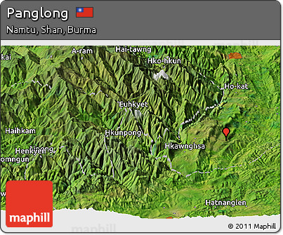 Satellite Panoramic Map of Panglong