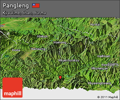 Satellite Panoramic Map of Pangleng