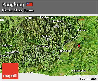 Satellite Panoramic Map of Panglong