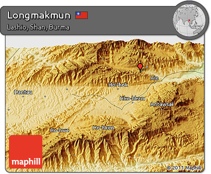 Physical 3D Map of Longmakmun