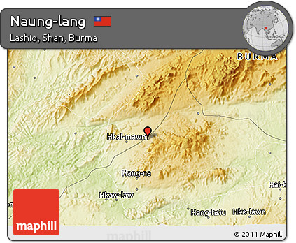 Physical 3D Map of Naung-lang