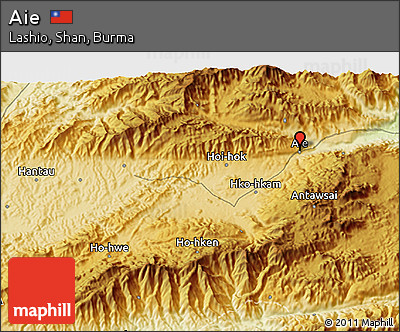 Physical 3D Map of Aie