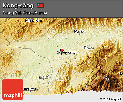 Physical 3D Map of Kong-söng