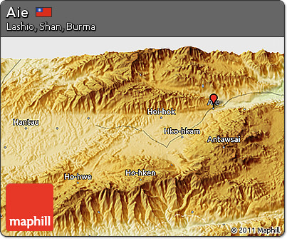 Physical 3D Map of Aie