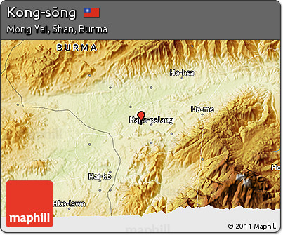 Physical 3D Map of Kong-söng