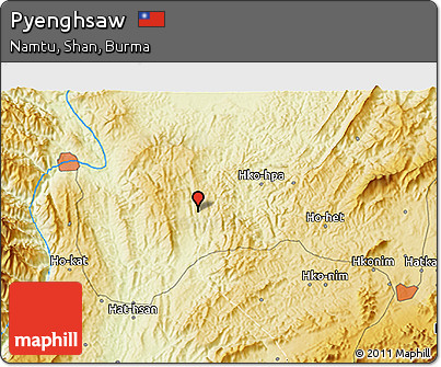 Physical 3D Map of Pyenghsaw