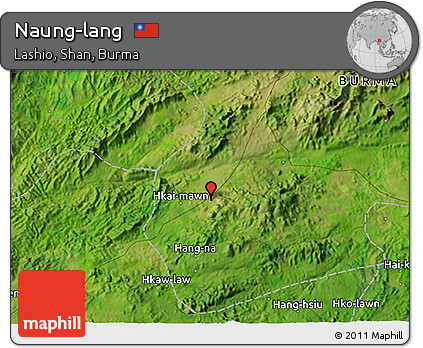 Satellite 3D Map of Naung-lang