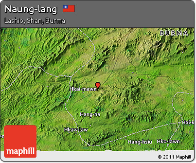 Satellite 3D Map of Naung-lang