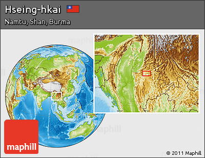 Physical Location Map of Hseing-hkai