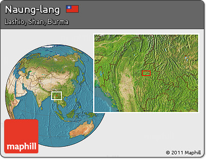 Satellite Location Map of Naung-lang