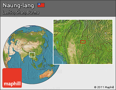 Satellite Location Map of Naung-lang