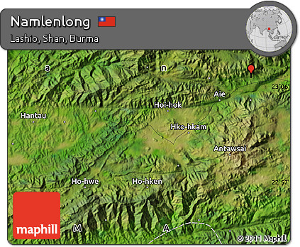 Satellite Map of Namlenlong