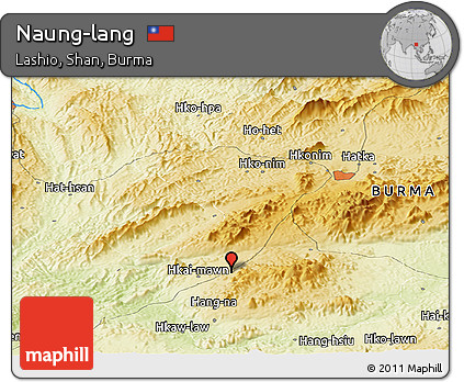 Physical Panoramic Map of Naung-lang
