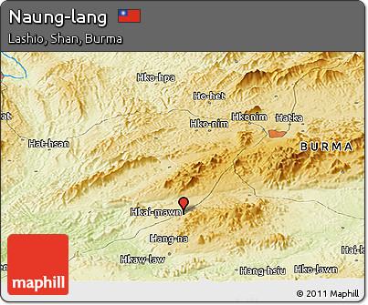 Physical Panoramic Map of Naung-lang