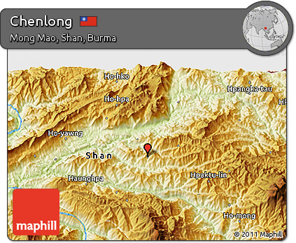 Physical 3D Map of Chenlong