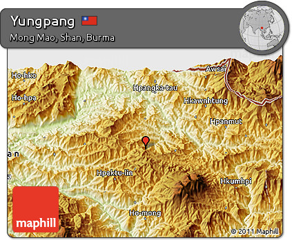 Physical 3D Map of Yungpang
