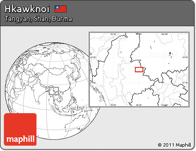 Blank Location Map of Hkawknoi