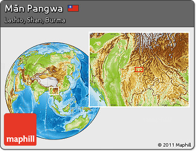 Physical Location Map of Mān Pangwa