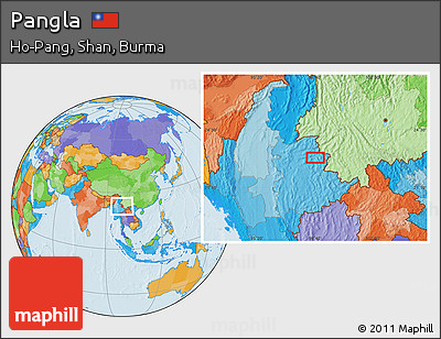 Political Location Map of Pangla