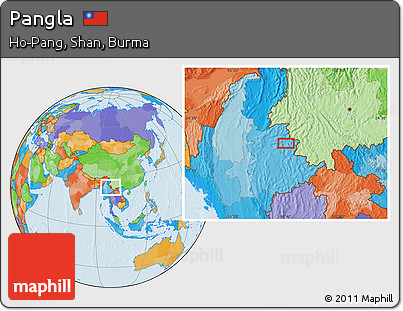 Political Location Map of Pangla
