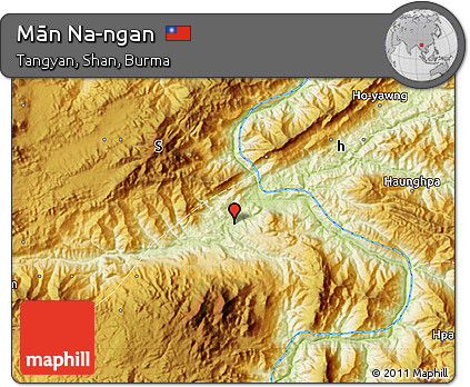 Physical Map of Mān Na-ngan