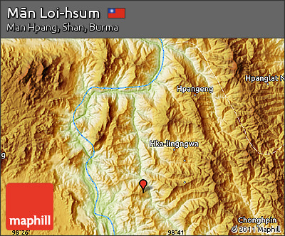 Physical Map of Mān Loi-hsum