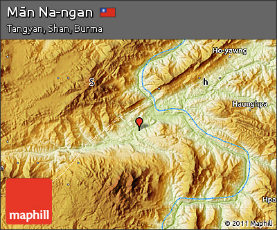 Physical Map of Mān Na-ngan