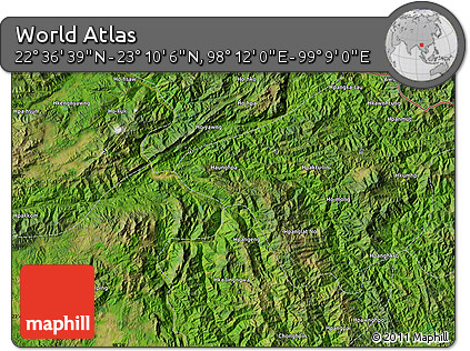 Satellite Map of the Area around 22° 53' 22" N, 98° 40' 30" E