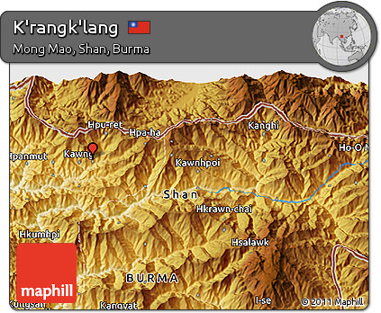 Physical 3D Map of K'rangk'lang