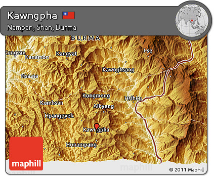 Physical 3D Map of Kawngpha