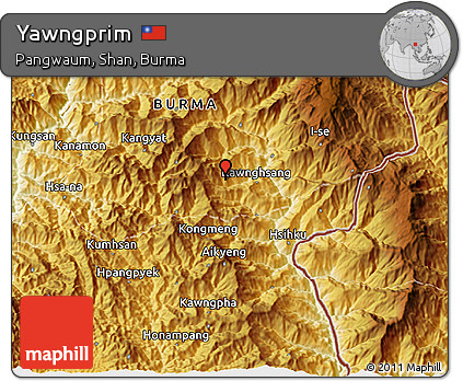 Physical 3D Map of Yawngprim