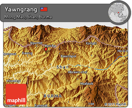 Physical 3D Map of Yawngrang