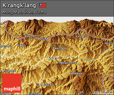 Physical 3D Map of K'rangk'lang