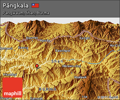 Physical 3D Map of Pāngkala