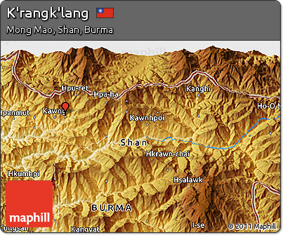 Physical 3D Map of K'rangk'lang