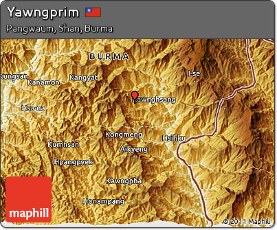 Physical 3D Map of Yawngprim