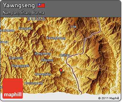 Physical 3D Map of Yawngseng