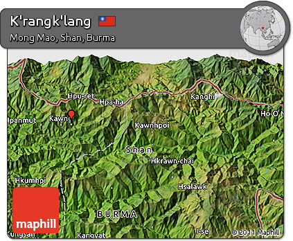Satellite 3D Map of K'rangk'lang