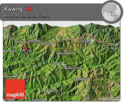 Satellite 3D Map of Kawng