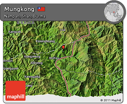 Satellite 3D Map of Mungkong