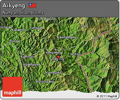 Satellite 3D Map of Aikyeng