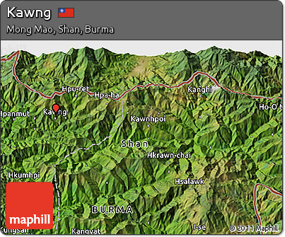 Satellite 3D Map of Kawng