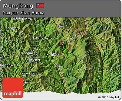 Satellite 3D Map of Mungkong