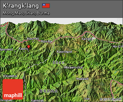 Satellite 3D Map of K'rangk'lang