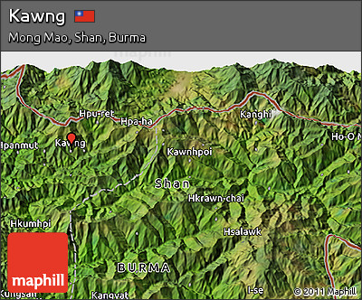 Satellite 3D Map of Kawng