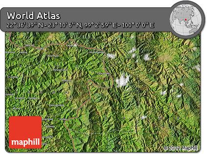 Satellite Map of the Area around 22° 53' 22" N, 99° 31' 30" E
